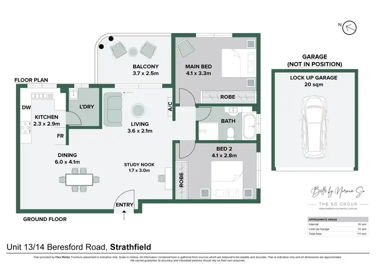 Floorplan of Homely apartment listing, 13/14-16 Beresford Road, Strathfield NSW 2135