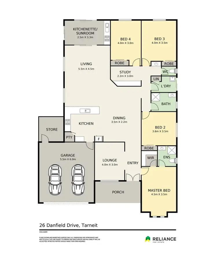 Floorplan of Homely house listing, 26 Danfield Drive, Tarneit VIC 3029