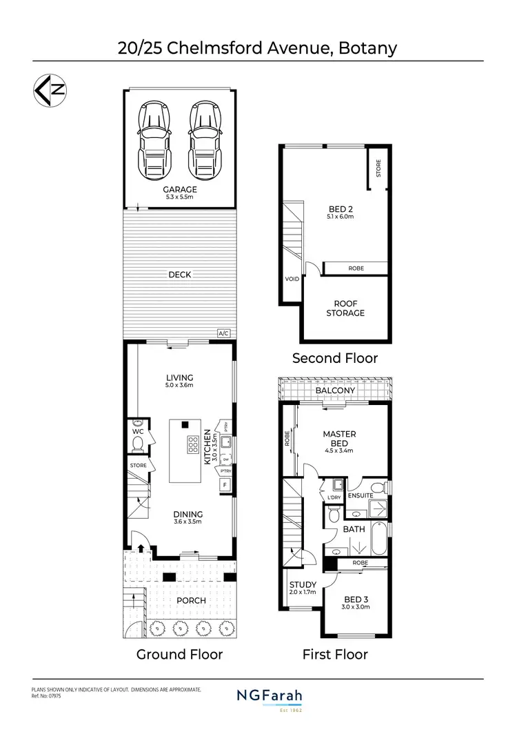 Floorplan of Homely townhouse listing, 20/25 Chelmsford Avenue, Botany NSW 2019