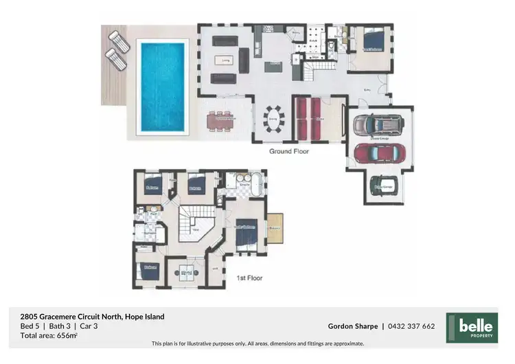 Floorplan of Homely house listing, 2805 Gracemere Circuit North, Hope Island QLD 4212