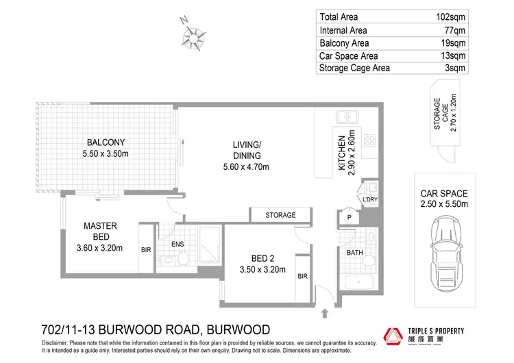 Floorplan of Homely apartment listing, 702/11-13 Burwood Road, Burwood NSW 2134