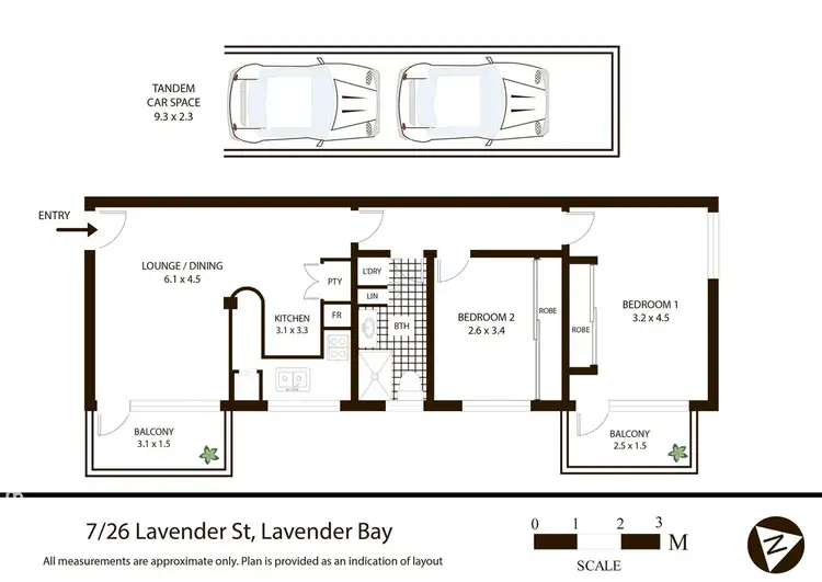 Floorplan of Homely apartment listing, 7/26 Lavender Street, Lavender Bay NSW 2060