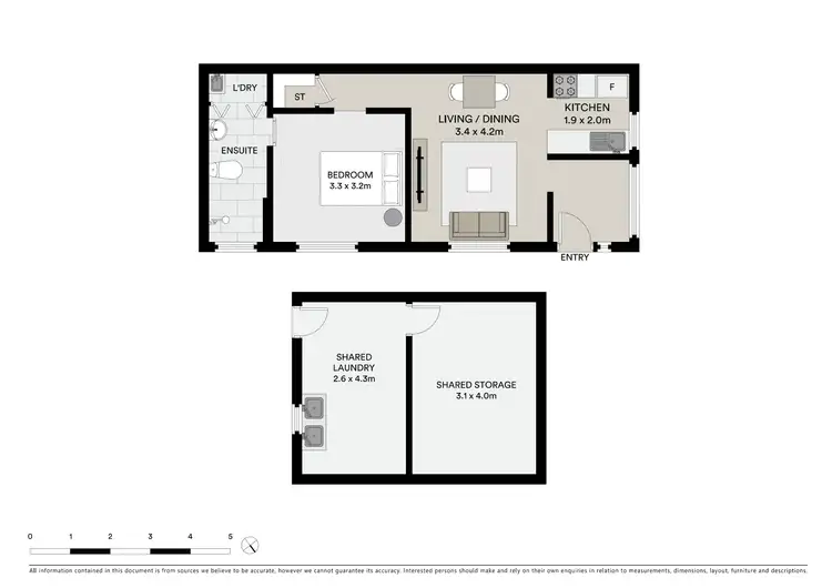 Floorplan of Homely apartment listing, 1/3 Thorpe Street, Clovelly NSW 2031