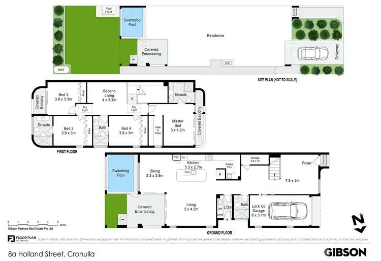 Floorplan of Homely semi-detached listing, 8A Holland Street, Cronulla NSW 2230