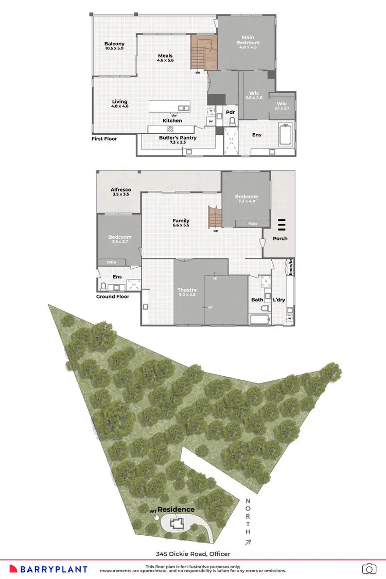 Floorplan of Homely house listing, 345 Dickie Road, Officer VIC 3809