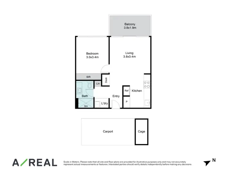 Floorplan of Homely apartment listing, 314/16 Lomandra Drive, Clayton South VIC 3169