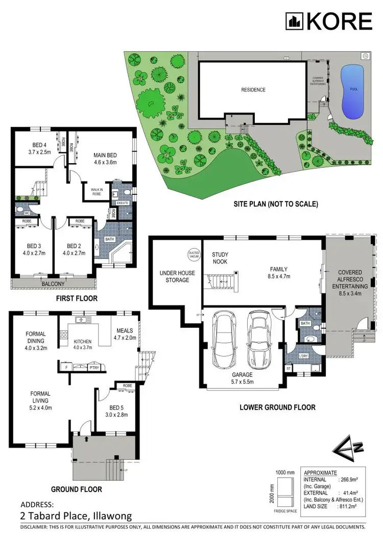 Floorplan of Homely house listing, 2 Tabard Place, Illawong NSW 2234