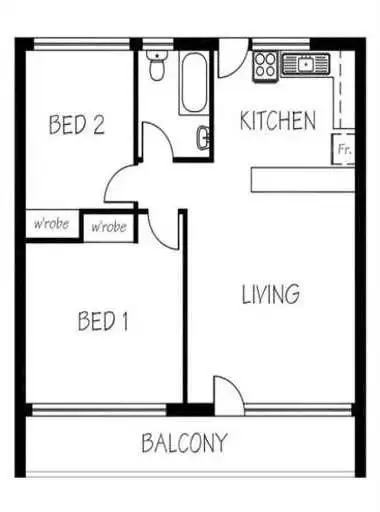 Floorplan of Homely unit listing, 4/250 Trower Road, Wagaman NT 810