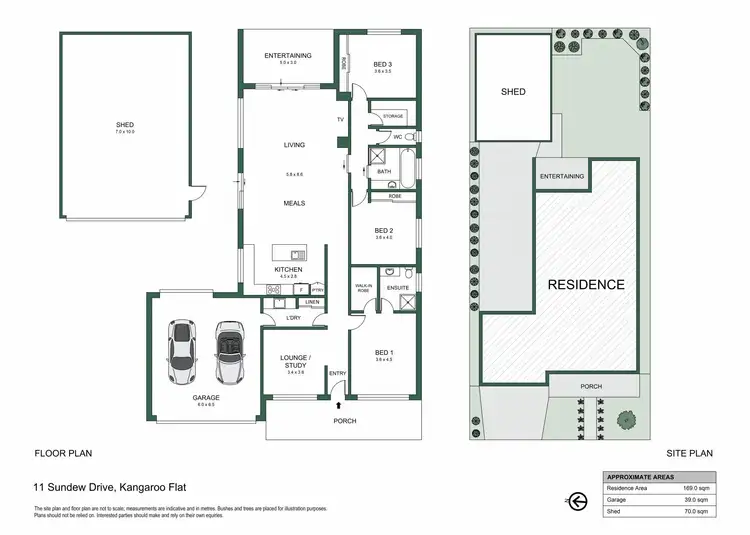 Floorplan of Homely house listing, 11 Sundew Drive, Kangaroo Flat VIC 3555