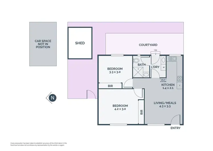 Floorplan of Homely unit listing, 6/184 Station Street, Thomastown VIC 3074