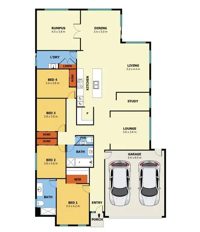 Floorplan of Homely house listing, 17 Labero Drive, Tarneit VIC 3029