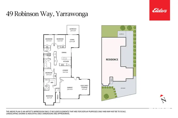 Floorplan of Homely house listing, 49 Robinson Way, Yarrawonga VIC 3730