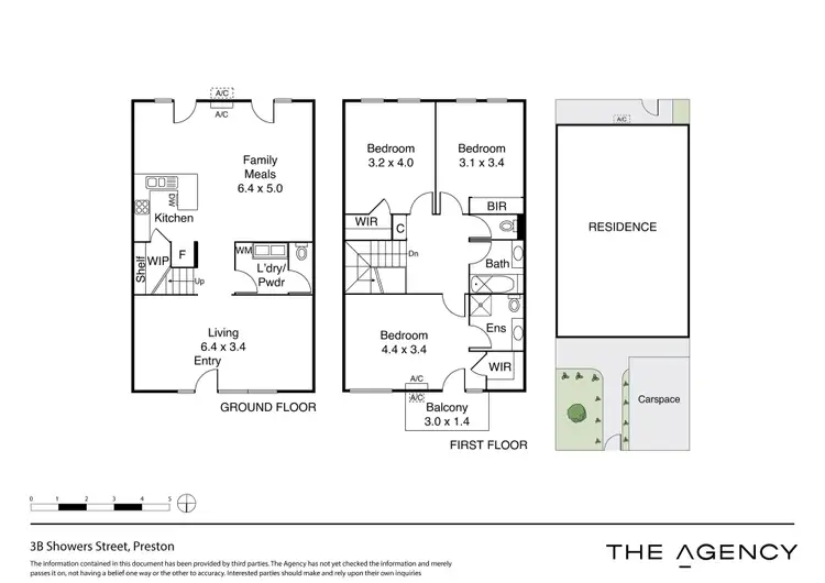 Floorplan of Homely townhouse listing, 3B Showers Street, Preston VIC 3072