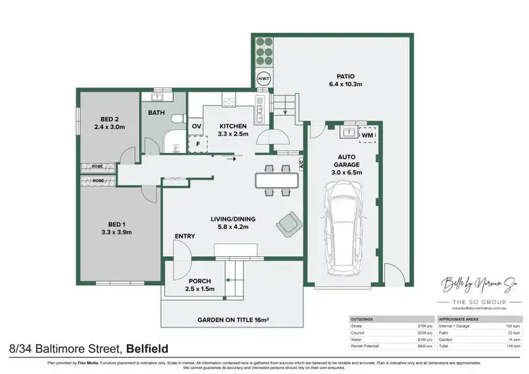 Floorplan of Homely villa listing, 8/34-40 Baltimore Street, Belfield NSW 2191