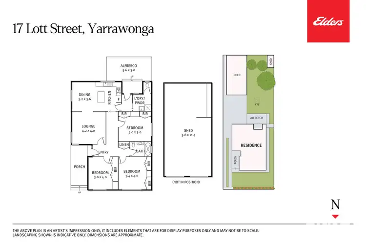 Floorplan of Homely house listing, 17 Lott Street, Yarrawonga VIC 3730