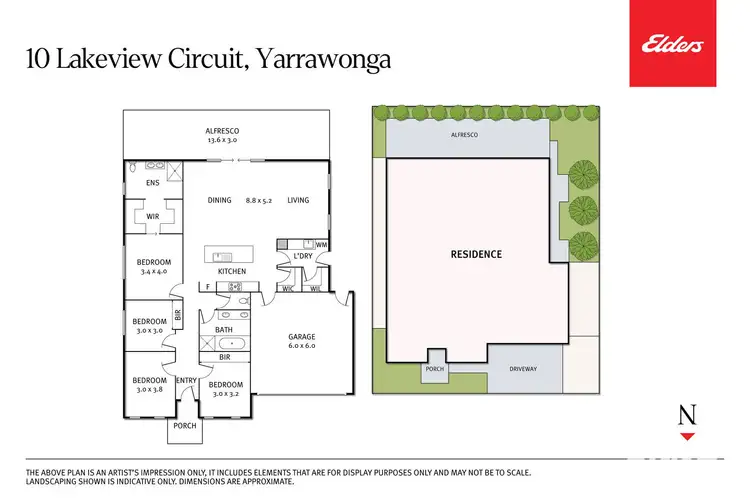 Floorplan of Homely house listing, 10 Lakeviews Circuit, Yarrawonga VIC 3730
