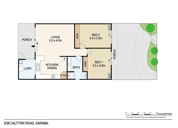 Floorplan of Homely unit listing, 3/38 Calytrix Road, Karama NT 812