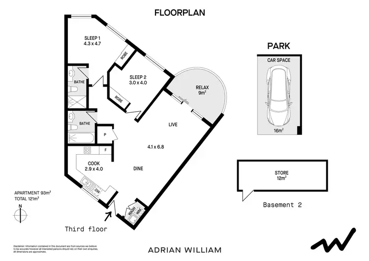 Floorplan of Homely apartment listing, 13/300-306 Canterbury Road, Canterbury NSW 2193