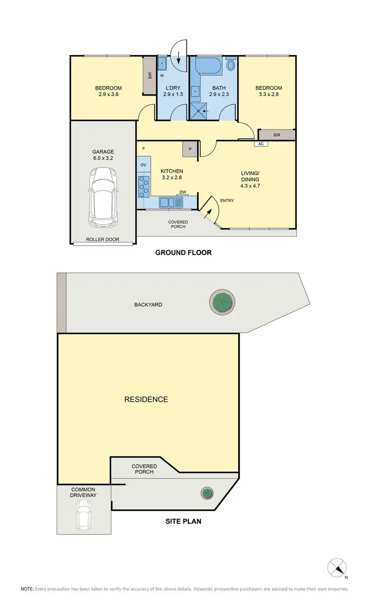 Floorplan of Homely villa listing, 3/42 Grandview Street, Glenroy VIC 3046