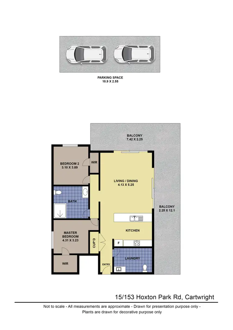 Floorplan of Homely apartment listing, 15/153 Hoxton Park Road, Cartwright NSW 2168