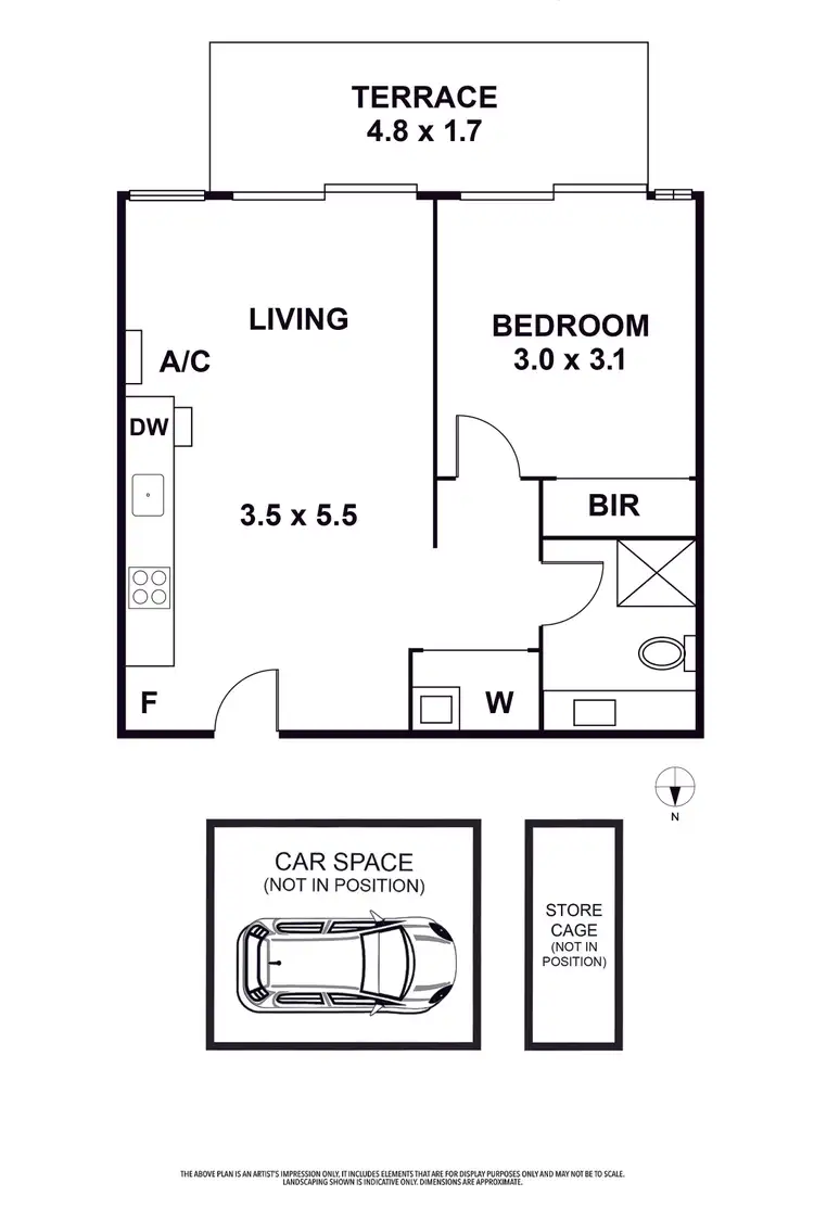 Floorplan of Homely apartment listing, 108/550 High Street, Northcote VIC 3070