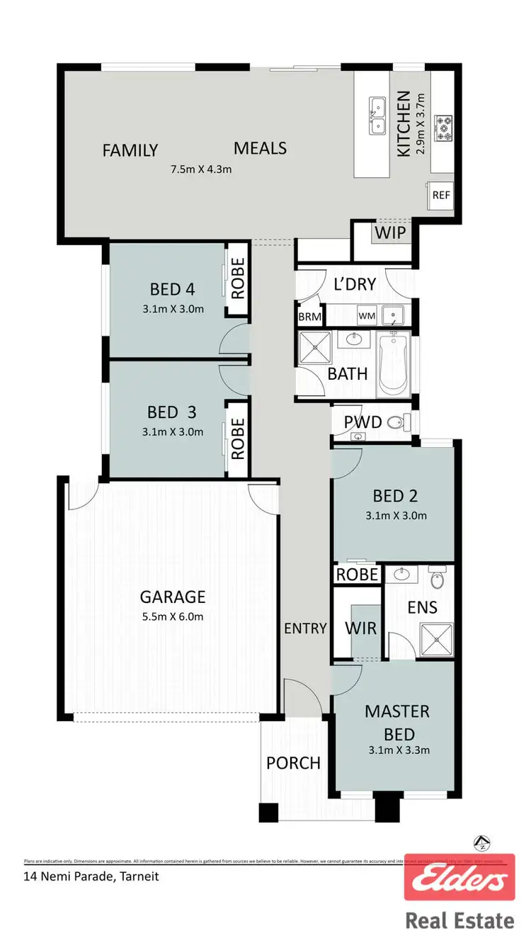 Floorplan of Homely house listing, 14 Nemi Parade, Tarneit VIC 3029