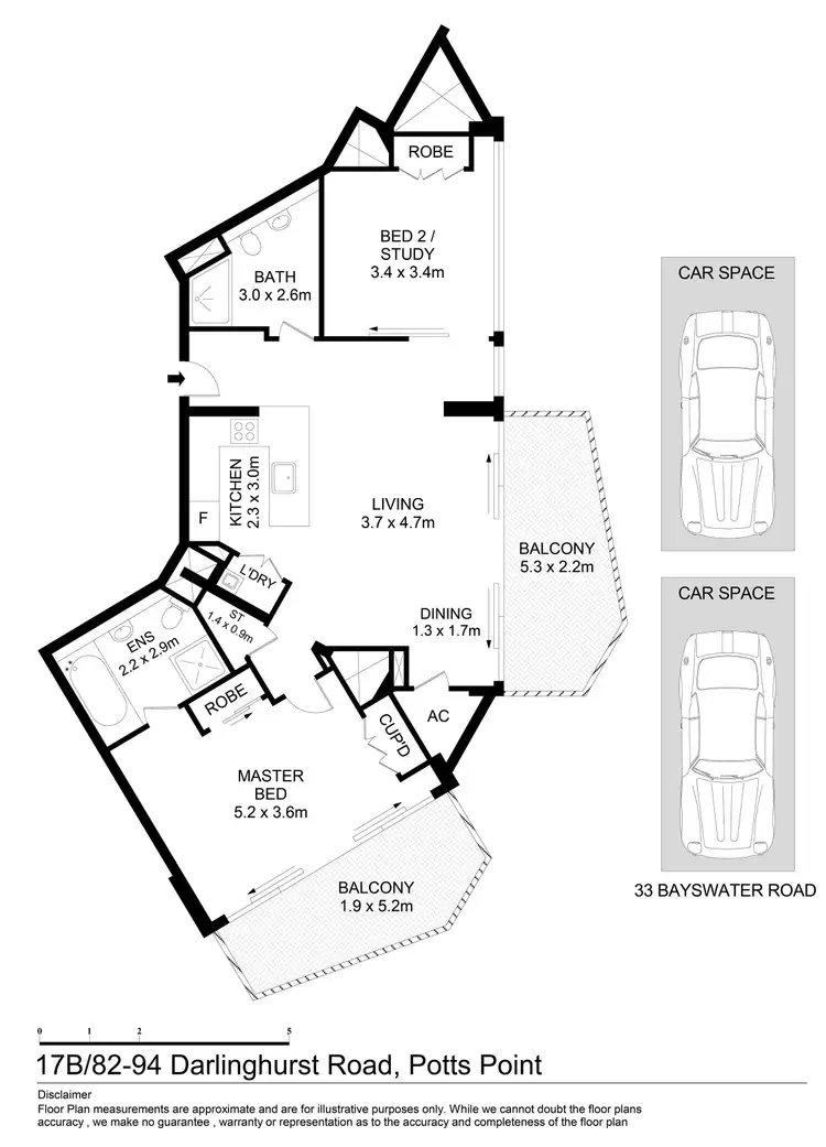 Floorplan of Homely apartment listing, 17b/82-94 Darlinghurst Road, Potts Point NSW 2011