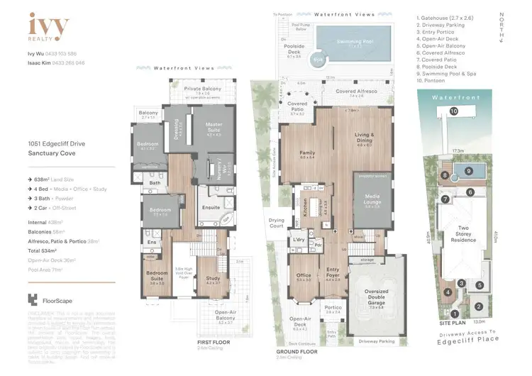 Floorplan of Homely house listing, 1051 Edgecliff Drive, Sanctuary Cove QLD 4212
