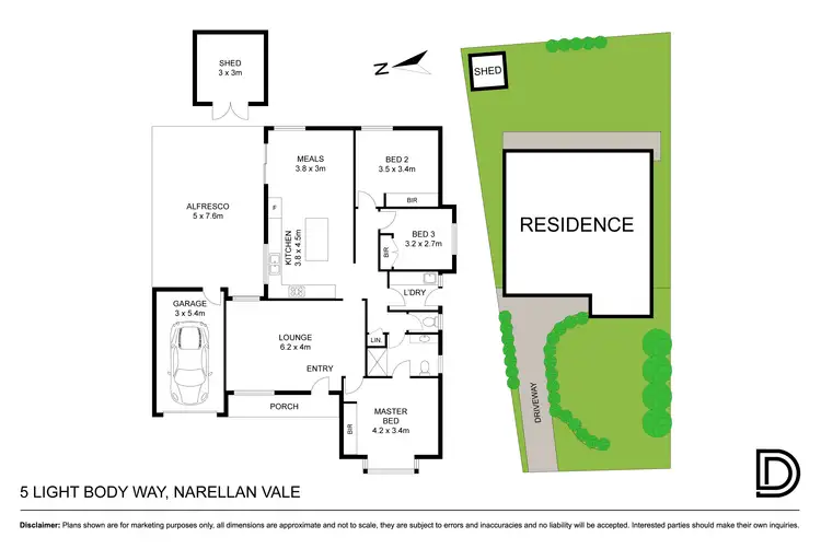 Floorplan of Homely house listing, 5 Light Body Way, Narellan Vale NSW 2567