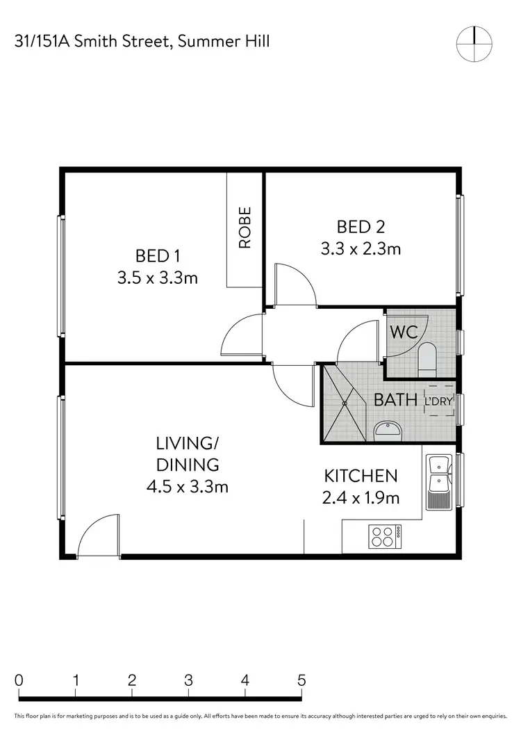 Floorplan of Homely apartment listing, 31/151A Smith Street, Summer Hill NSW 2130