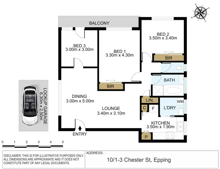 Floorplan of Homely apartment listing, 10/1-3 Chester Street, Epping NSW 2121