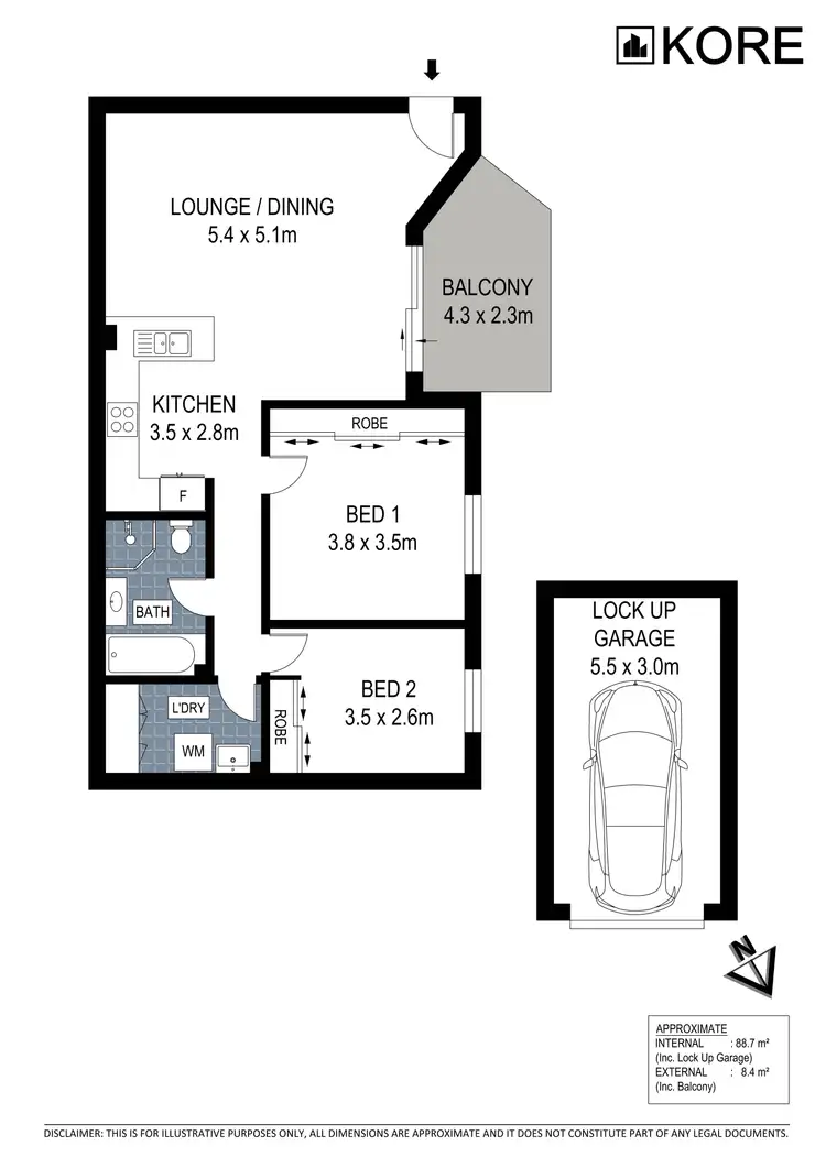 Floorplan of Homely apartment listing, 18/10-14 Preston Avenue, Engadine NSW 2233