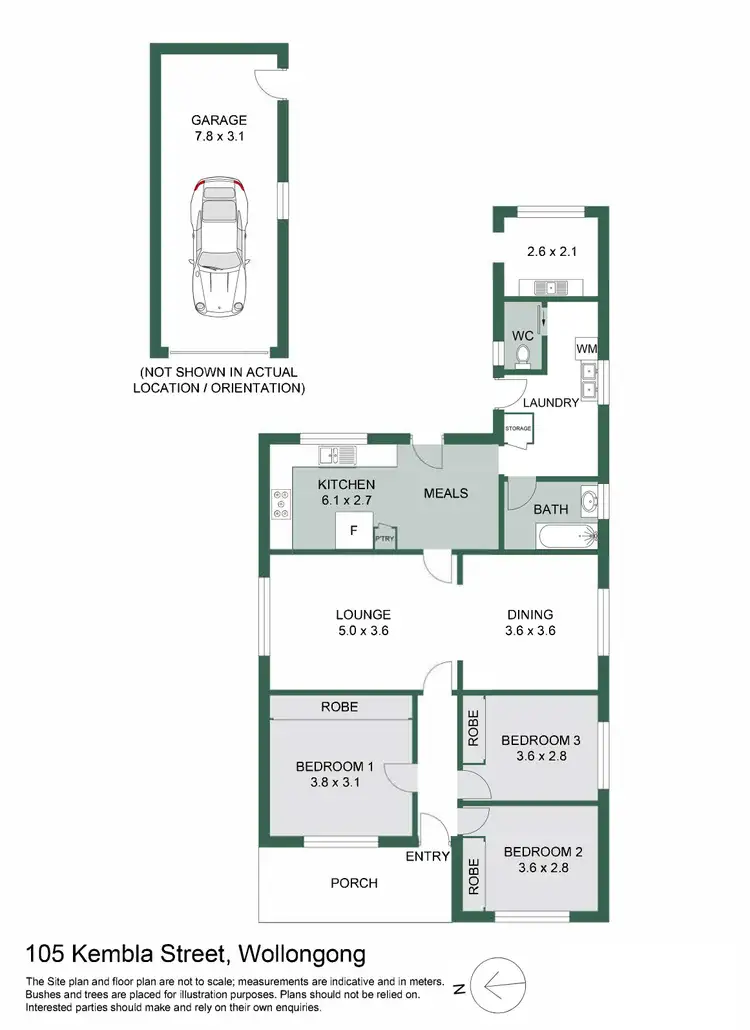 Floorplan of Homely house listing, 105 Kembla Street, Wollongong NSW 2500