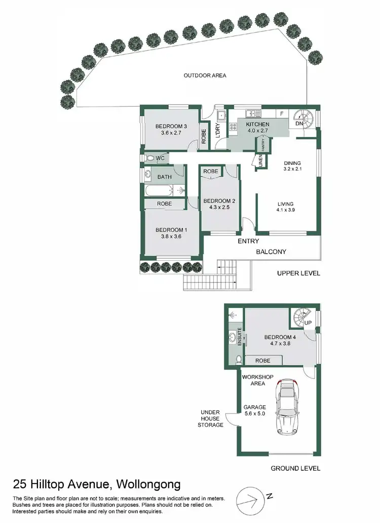 Floorplan of Homely house listing, 25 Hilltop Avenue, Wollongong NSW 2500