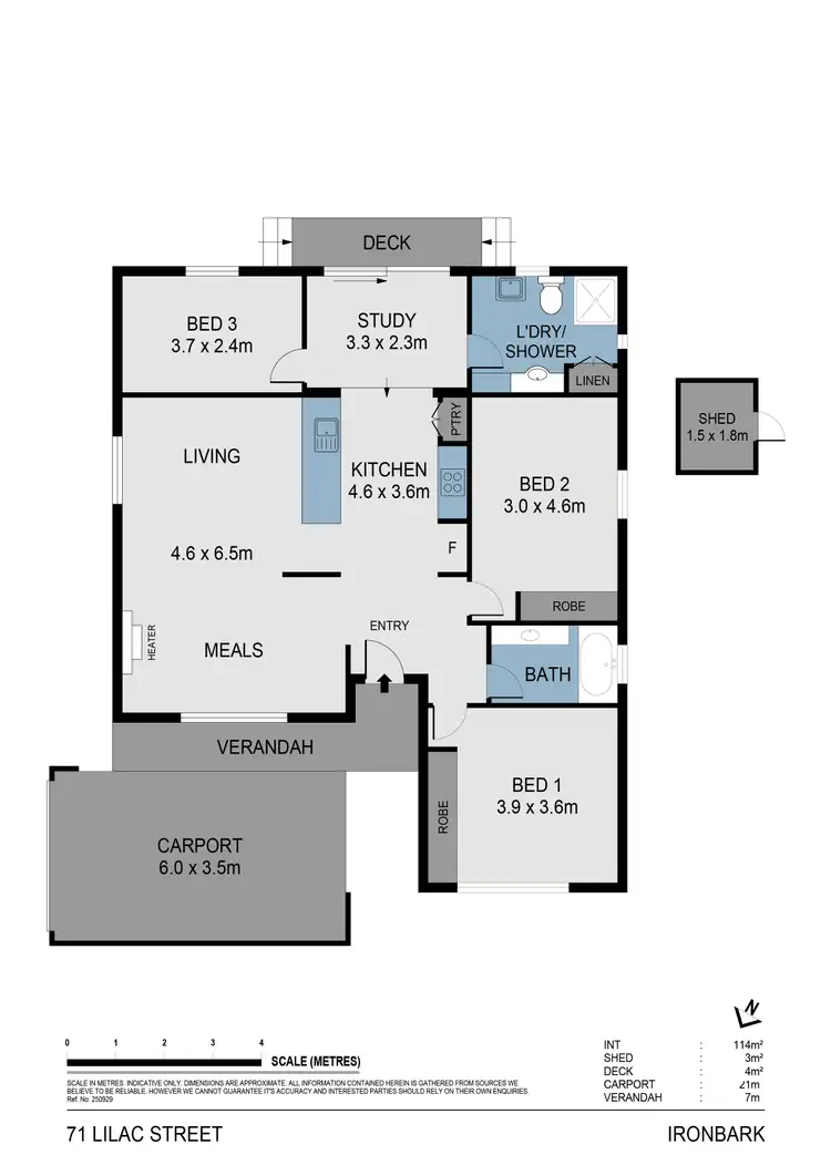 Floorplan of Homely house listing, 1/71 Lilac Street, Ironbark VIC 3550