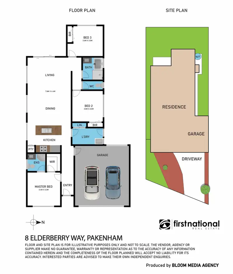 Floorplan of Homely house listing, 8 Elderberry Way, Pakenham VIC 3810