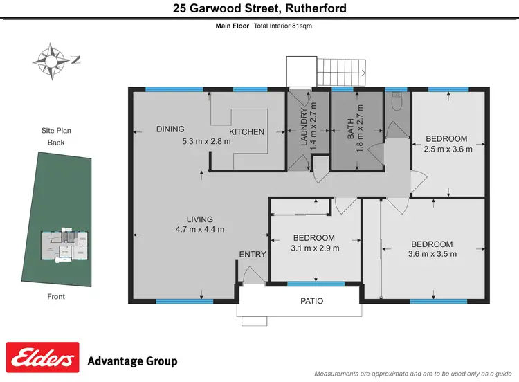 Floorplan of Homely house listing, 25 Garwood Street, Rutherford NSW 2320