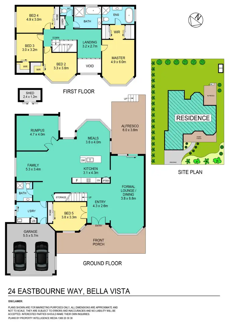 Floorplan of Homely house listing, 24 Eastbourne Way, Bella Vista NSW 2153