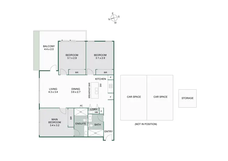 Floorplan of Homely apartment listing, 116/19 Hall Street, Cheltenham VIC 3192