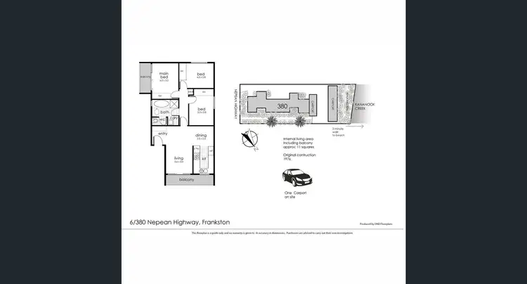 Floorplan of Homely unit listing, 6/380 Nepean Highway, Frankston VIC 3199