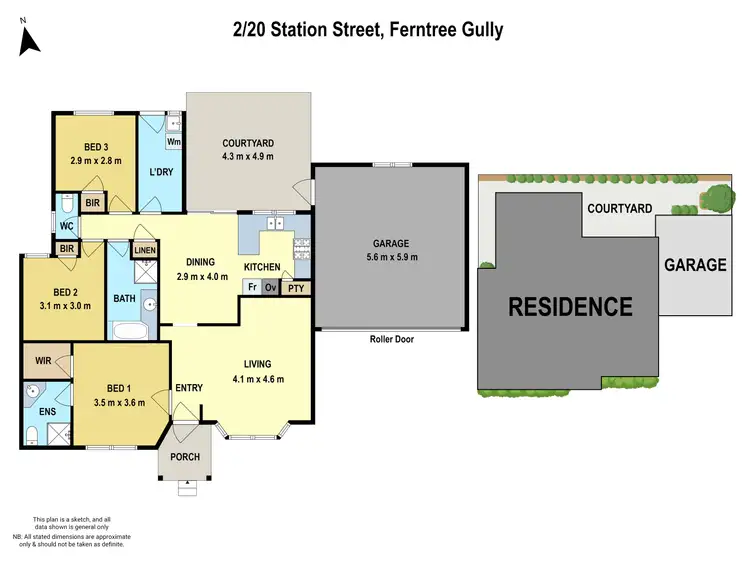 Floorplan of Homely unit listing, 2/20 Station Street, Ferntree Gully VIC 3156