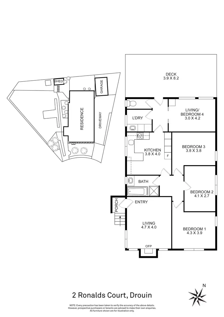 Floorplan of Homely house listing, 2 Ronalds Court, Drouin VIC 3818