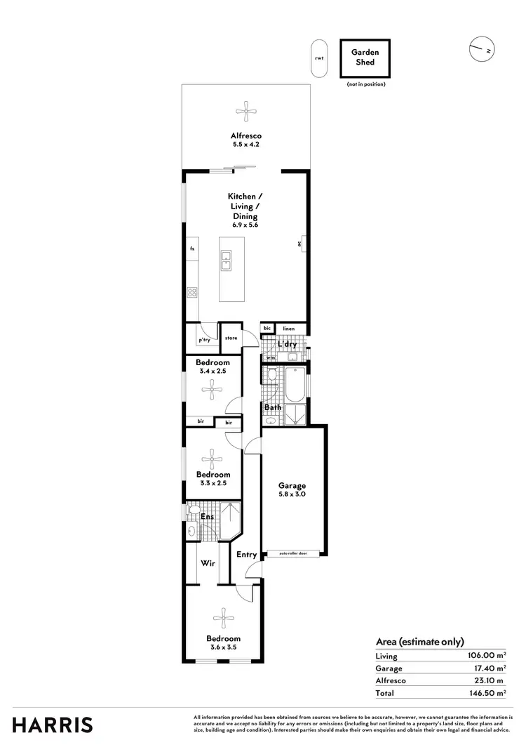 Floorplan of Homely house listing, 7A Beryl Street, Woodville West SA 5011