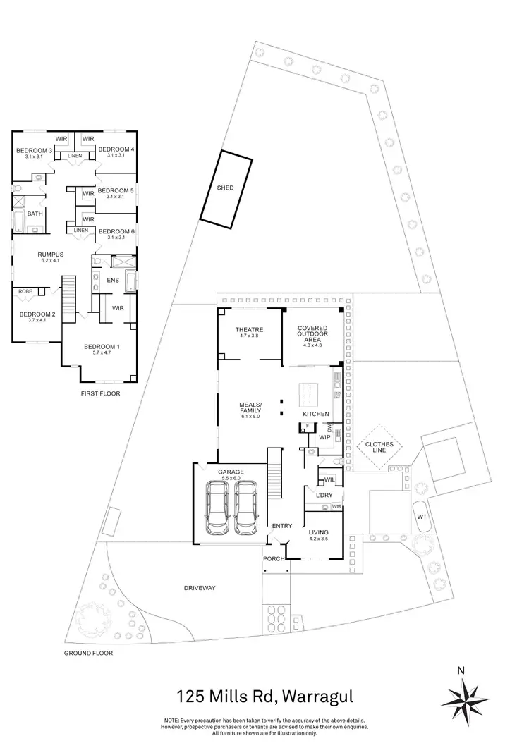 Floorplan of Homely house listing, 125 Mills Road, Warragul VIC 3820