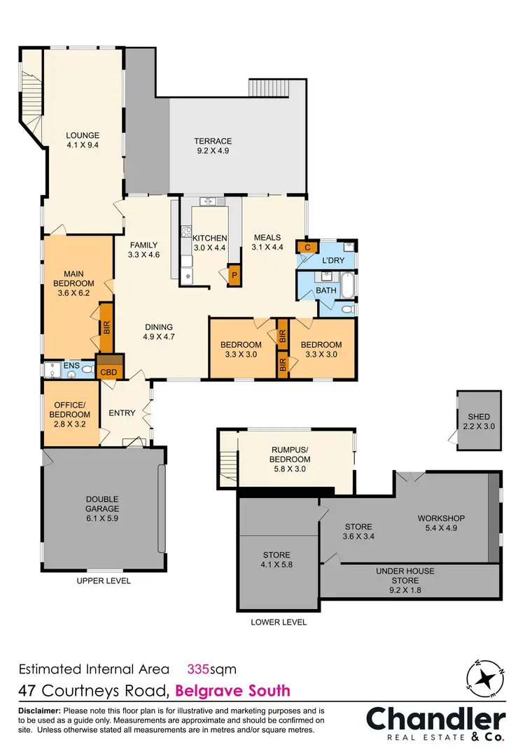 Floorplan of Homely house listing, 47 Courtneys Road, Belgrave South VIC 3160