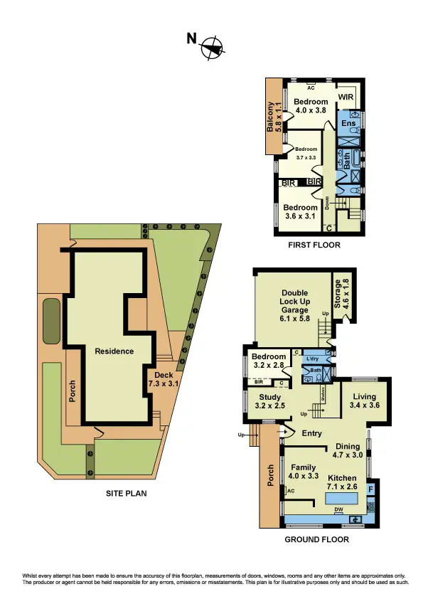 Floorplan of Homely house listing, 14 Booral Drive, Sunshine West VIC 3020