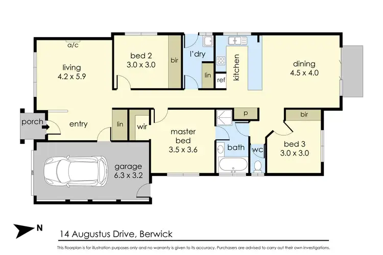 Floorplan of Homely house listing, 14 Augustus Drive, Berwick VIC 3806