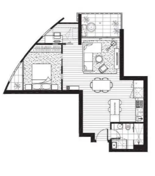 Floorplan of Homely apartment listing, 812/70 Dorcas Street, Southbank VIC 3006