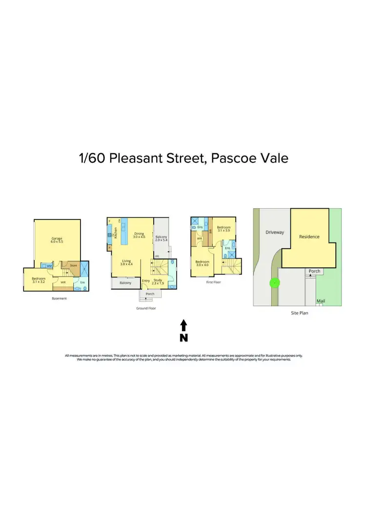 Floorplan of Homely house listing, 60 Pleasant Street, Pascoe Vale VIC 3044