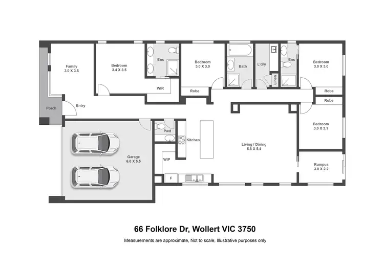 Floorplan of Homely house listing, 66 Folklore Drive, Wollert VIC 3750